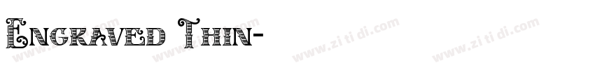 Engraved Thin字体转换